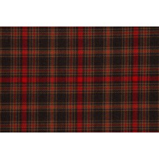 Medium Weight Hebridean Tartan Fabric - Highland Peat